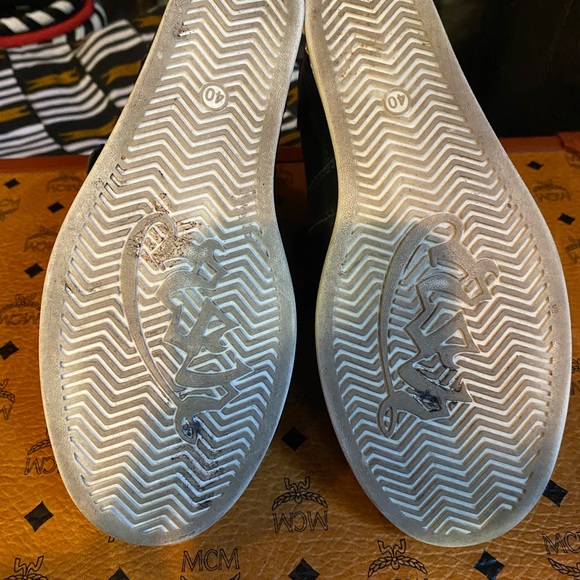 ASH ‘Cool Ter’ Black Leather Hidden Wedge Sneakers, 40M - Picture 3 of 7